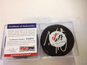 Adam Henrique Signed Canada Hockey Puck PSA DNA COA NJ Devils Autographed b - Picture 1 of 3