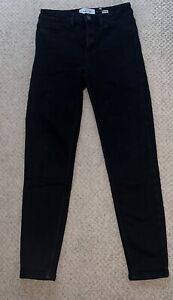 Ladies New Look Hallie High Waist Super Skinny Jeans Black Size 8