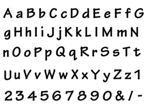 Alphabet Letter Stencil cut from Mylar complete alphabet numbers and symbols - Imagen 1 de 3