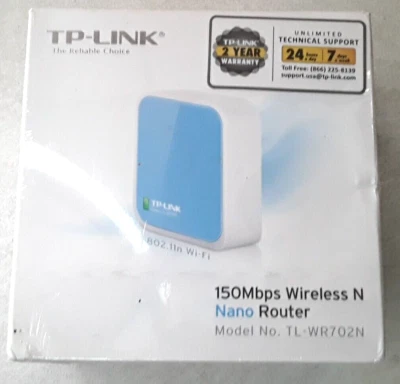 ******************** NEW TP-Link TL-WR702N 150Mbps 1-Port Wireless N Nano Router - Image 1 of 4