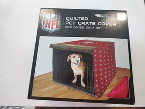 San Francisco 49ers NFL Quilted Pet Crate Cover 30x48, Pegasus Home New In PKG - Picture 1 of 9