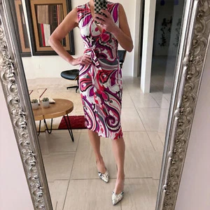 Auténtico vestido envolvente floral ETRO Milano - talla 44 - Imagen 1 de 8