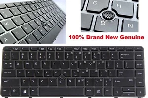 Teclado nuevo/oirg EE. UU. para portátil HP EliteBook 840 G3, 840 G4 sin retroiluminación - Imagen 1 de 10