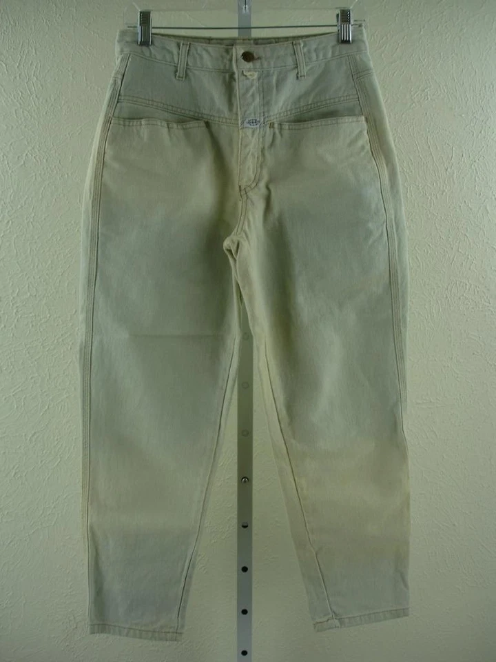 Vtg 1980's Marithe Francois Girbaud Jeans Women’s 7/8 28 X 26 High Waist Faded - Image 1 of 4