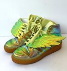 Adidas Wings Foil x Jeremy Scott Iridescent Metallic Sneaker Men’s Sz 6.5 shoes