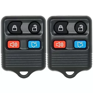 2x Car Keyless Fob Remote Alarm Key Clicker For Ford Mustang 2005 2006 2007-2010 - Picture 1 of 12