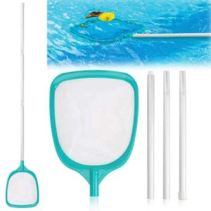 Heavy Duty Pool Skimmer Leaf Rake Net Cleaning Swimming Pool Fine Mesh Netting - Picture 1 of 12