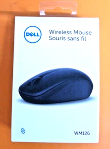 New Genuine Dell Scrolling Wireless Mouse Black WM126 NNP0G - Picture 1 of 4