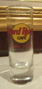 Hard Rock Cafe großes Schnapsglas 4" New York klassisches Logo roter Schriftzug TOP - Bild 1 von 10