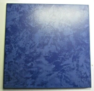 Villeroy Boch Germany 2003 Satin Swirls Dark Blue 1 Floor Tile 11-3/4" Porcelain - Picture 1 of 9