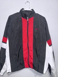 Vintage Nike Full Zip Lined Windbreaker Track Jacket Youth Large (12-14) Nylon - Picture 1 of 21