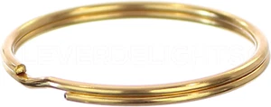 2" Key Rings - Gold Color - 10 Pack - Large Split Key Rings - 2 Inch - Picture 1 of 2