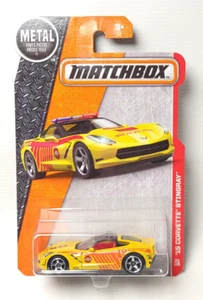 Matchbox '15 Corvette Stingray yellow Fire rescue - Picture 1 of 1