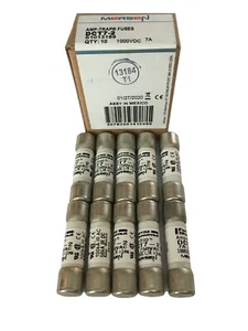 FERRAZ SHAWMUT MERSEN DCT7-2 7A 1000VDC Amp Trap Fuse JPSF677 Pack of 1/5/10 - Picture 1 of 4
