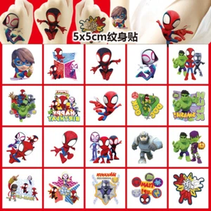 Spider-Man and His Amazing Friends Cartoon Tattoo Aufkleber Wassertransfer Sticker - Bild 1 von 6