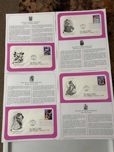 ART OF DISNEY: ROMANCE  Postal Comm. Society FDC April 21, 2006  - LOT OF 4! - Picture 1 of 6