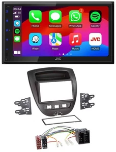 JVC Bluetooth USB MP3 2DIN DAB Autoradio für Citroen C1 Toyota Aygo Peugeot 107 - Bild 1 von 9