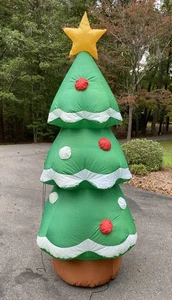 6.5 Christmas Tree Inflatable Decorations w/ LED Lights - Yard Decoration - Picture 1 of 2