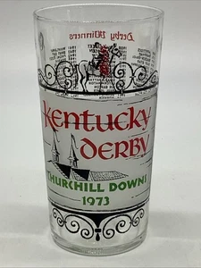 1973 Kentucky Derby Frosted Mint Julep Glass Churchill Downs Secretariat Winner - Picture 1 of 4