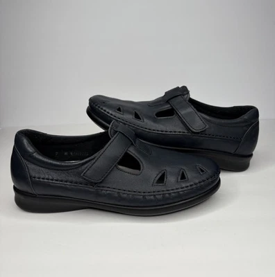 SAS Roamer Womens Size 9 Blue Casual Walking Comfort Leather Shoes Loafers - Image 1 of 4