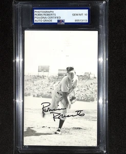 Robin Roberts Signed Original Type 1 Photo by EF Collins HOF Auto PSA 10 Slab - Picture 1 of 2