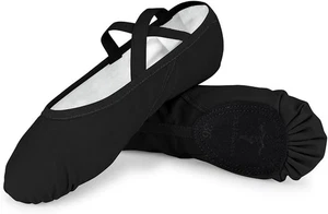 Neu! Schwarze TXJ Sport-Yoga-Ballettschuhe mit geteilter Sohle – US-Größe 3,5 heilen bis zu den Zehen 7,9 - Bild 1 von 5