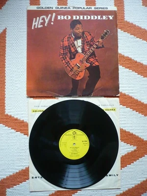Bo Diddley Hey! Bo Diddley Vinyl UK 1962 / 1966 Pye Golden Guinea Press Chess LP Foto 1 de 4