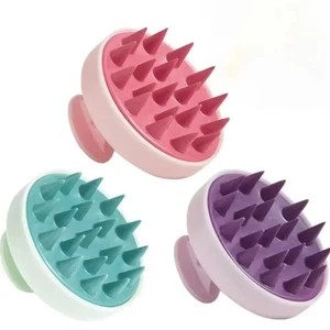 1Pc Silicone Scalp Massage Shampoo Brush Hair Washing Comb Shower Tool - Picture 1 of 14