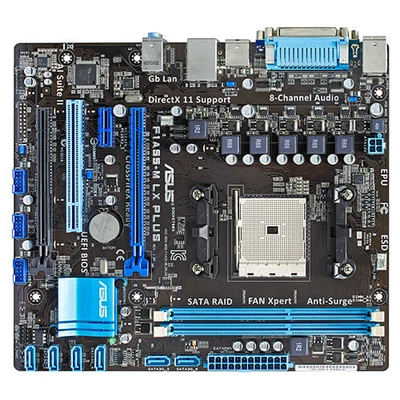 ASUS F1A55-M LX PLUS AMD A55 DDR3 Socket FM1 Micro ATX Motherboard - Image 1 of 3