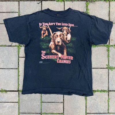 Camiseta De Colección Años 90 Solo Camioneros 3D Emblema Plomo Perro Larga Playa Puntada Única XL Foto 1 de 4