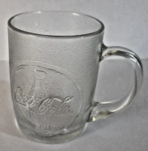 Vintage Coca-Cola Milchglas Kaffeebecher Tee Soda Tasse Logo Flaschen Design EUC - Bild 1 von 7