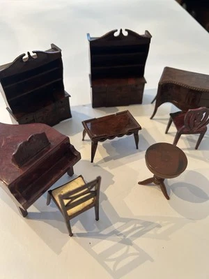 Vintage Renwal Brown Hard Plastic Living Room Furniture - Image 1 of 4