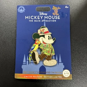 Disney Mickey Mouse Papagei Verzaubertes Tiki Zimmer Pin Die Hauptattraktion 2022 Neu - Bild 1 von 1