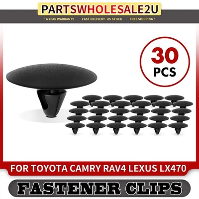 Clip de retención de aislamiento de capó de nailon de 30 piezas de 8 mm para Toyota Camry RAV4 Lexus LX470 Foto 1 de 4