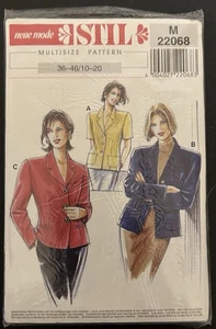 Neue Mode Stil 22068 Misses Blazer Jacket Sewing Pattern Size 10-20 36-46 Uncut - Picture 1 of 2
