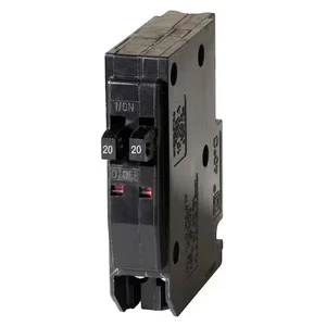 Interruttore Tandem Monopolare Quadrato D QO2020C 2-20 Amp NO GANCIO - Foto 1 di 2