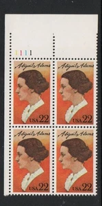 ALLYS STAMPS US Plate Block Scott #2146 22c Abigail Adams [4] MNH F/VF [STK] - Picture 1 of 1