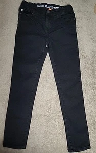 The Children's Place Girl's Stretch Super Skinny Jeans Black Size 8 - Picture 1 of 4