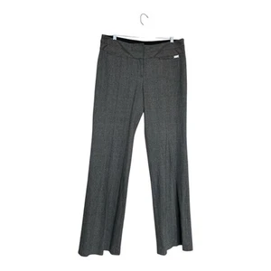 Express Editor Gray Plaid Wide Leg Pants Size 10L - Picture 1 of 8