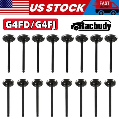 16PCS G4FD G4FJ Intake &Exhaust Valves Kit 22211-2B000 for Hyundai IONIQ Kia Rio Foto 1 de 4