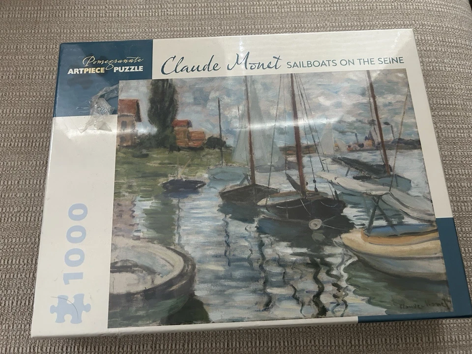 Claude Monet 1000 Piece Puzzle Sailboats On The Seine - Image 1 of 2