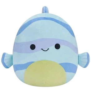 Squishmallows 14" pulgadas Leland The Fish Peluche Azul Rayas Oficial Kellytoy Nuevo con Etiquetas - Imagen 1 de 6