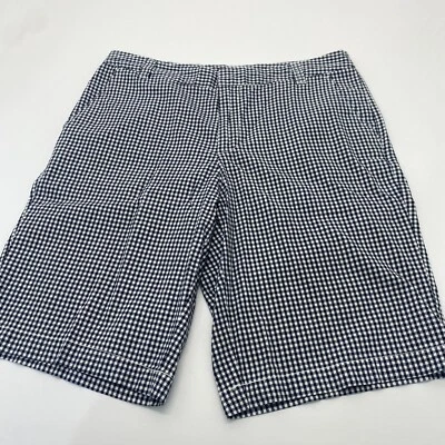 Pantalones cortos chinos Merona para mujer blanco roto gris azul marino a rayas algodón para mujer talla 10 Foto 1 de 4