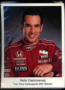 3 X Indy 500 Champion Helio Castroneves Signed Photo - Picture 1 of 1