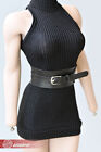 1:6 Black Wide Girdle Belt Model For 12" Female TBL Phicen UD Action Figure