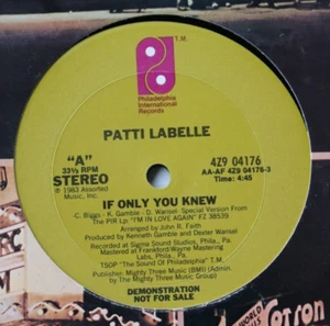 Near Mint PATTI LABELLE If Only You Knew / I'll Never Give Up 12" DJ PROMO 1983 - Bild 1 von 4