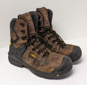 Keen Dover 8" Waterproof Safety Toe Boots, Brown, Men's 11.5 M - Picture 1 of 9