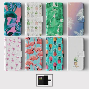 CASE FOR IPHONE 16 15 14 13 12 11 PRO WALLET FLIP PHONE COVER COLOURFUL SUMMER - Picture 1 of 10