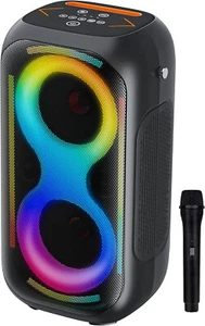 IQ Sound IQ-1955BT Fusion Glow Portable Bluetooth Speaker TWS, FM, USB/AUX/Mic - Picture 1 of 6