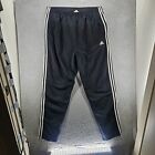 Adidas Pants Mens Size 2XL 3 Stripes Breakaway Full Side Snap Basketball Track